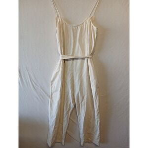 Lindsey robinson ray jumpsuit tank  bone white small flaw Belted